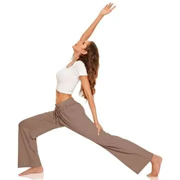 Comfortable Women’s Wide Leg Pajama Pants with Pockets