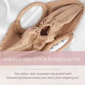 PureRejuva Bride Beach Bag - Handwoven Straw Tote