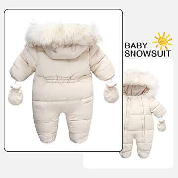 Tumaron Infant Snowsuit 12-18 Month Baby Girls' Outerwear Jackets & Coats Winter Clothes