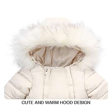 Tumaron Infant Snowsuit 12-18 Month Baby Girls' Outerwear Jackets & Coats Winter Clothes