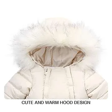 Tumaron Infant Snowsuit 12-18 Month Baby Girls' Outerwear Jackets & Coats Winter Clothes
