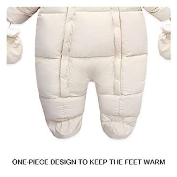 Tumaron Infant Snowsuit 12-18 Month Baby Girls' Outerwear Jackets & Coats Winter Clothes