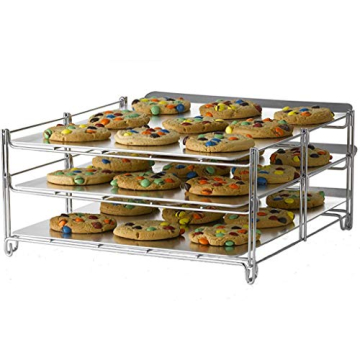 Nifty 3-in-1 Baking Rack – Nickel Chrome Plating, Folds Flat for Easy Storage