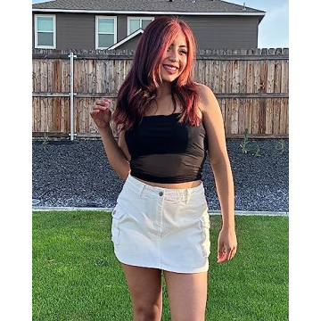 luvamia High Waisted Y2K Cargo Skorts for Women