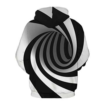 SANKILL Graphic Hoodies for Men Funny Novelty Pullover Sweatshirt Xmas Gifts Black red Anime Hoodie ...