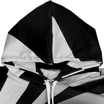 SANKILL Graphic Hoodies for Men Funny Novelty Pullover Sweatshirt Xmas Gifts Black red Anime Hoodie Cool Designs Rapper