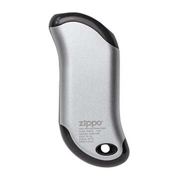 Zippo Silver HeatBank 9s Rechargeable Hand Warmer