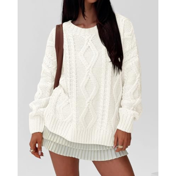 BTFBM Casual Long Sleeve Sweater for Women - Cozy Style