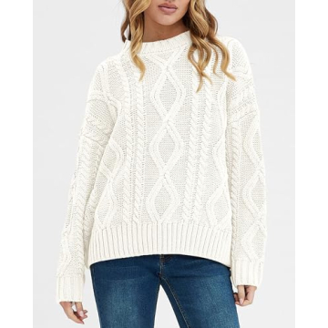 BTFBM Casual Long Sleeve Sweater for Women - Cozy Style