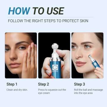 Hicream 5% Caffeine Eye Serum for Dark Circles and Puffiness