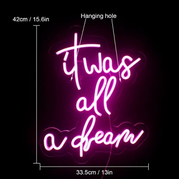 Pink Neon Light for Wall Decor - USB Powered LED Sign