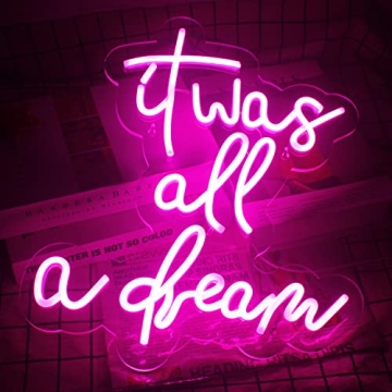 Pink Neon Light for Wall Decor - USB Powered LED Sign