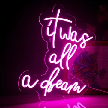 Pink Neon Light for Wall Decor - USB Powered LED Sign