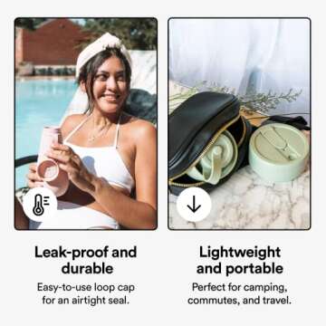 STOJO Collapsible Water Bottle for Kids - Eco-Friendly & Safe