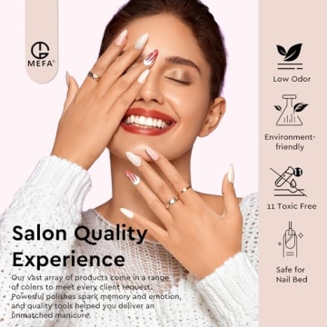 MEFA 54 Pcs Gel Nail Polish Kit with UV Light and Accessories