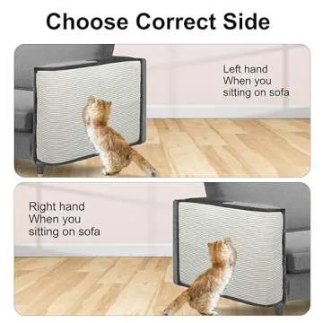 Cat Scratch Furniture Protector with Natural Sisal