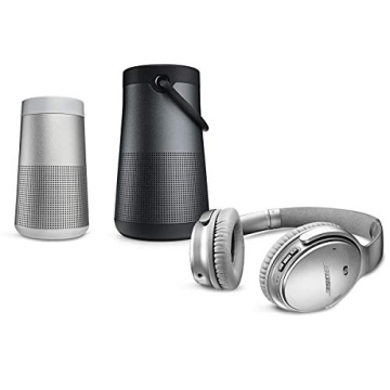 Bose The SoundLink Revolve, The Portable Bluetooth Speaker with 360 Wireless Surround Sound, Lux Gray