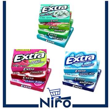 Niro Assortment | Extra Long Lasting Flavor Sampler Pack | Sugar-Free | Assorted Flavor (6 Pack) Rec...