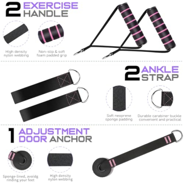 Pilates Bar Kit with Resistance Bands for Home Fitness