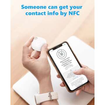 VOCOlinc Air Tags-2 Pack, Item Finders Tracker Work with Apple Find My APP (iOS Only, Not for Android), Smart Bluetooth Locator for Key, Bags, Luggage Suitcases, Wallets, Backpack, Replaceable Battery