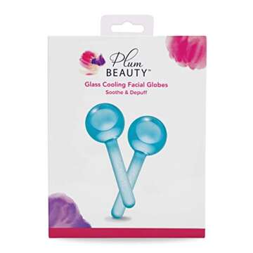 Plum Beauty Facial Ice Globes - Cooling Massage Tools for Refreshing Skincare Routine, Enhances Self...