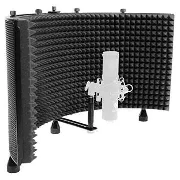 Rockville ROCKSHIELD 3: Top Mic Isolation Shield for Recording