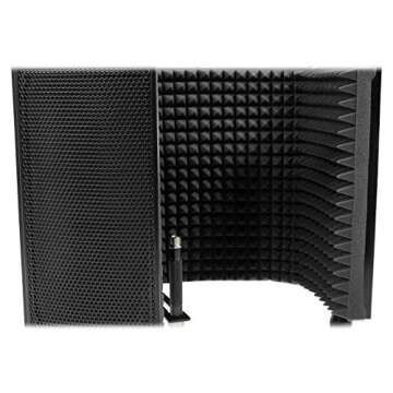 Rockville ROCKSHIELD 3: Top Mic Isolation Shield for Recording