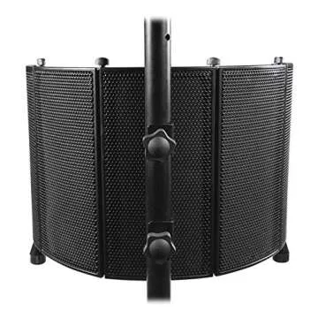 Rockville ROCKSHIELD 3: Top Mic Isolation Shield for Recording