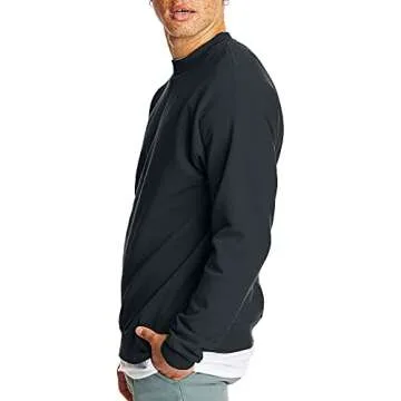Hanes Men's EcoSmart Sweatshirt, Black, 4XL