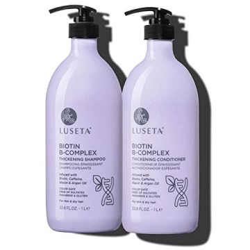 Luseta B-Complex Shampoo & Conditioner Set for Hair Growth and Strengthening - Hair Loss Treatment W...