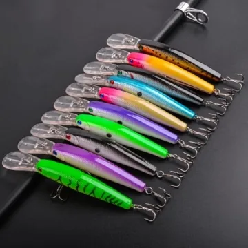 10pcs Deep Diving Fishing Lures Kit for Anglers