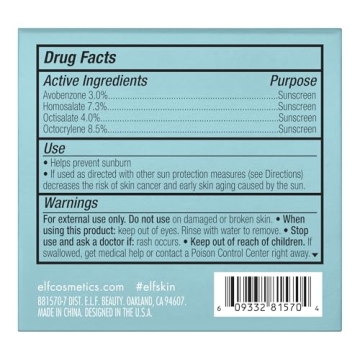 Moisturizing e.l.f. SKIN Hydration Cream with SPF 30