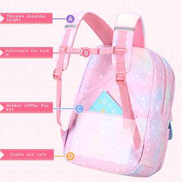Stylish Youngsing Girls Backpack for School Adventures