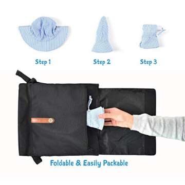 JAN & JUL Original Grow-with-Me Adjustable Cotton Sun-Hats 50+ UPF (Baby, Toddler, Kid)