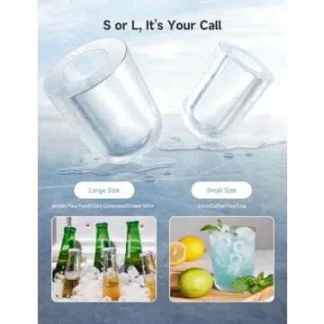 HiCOZY Portable Ice Maker - Ice in 6 Minutes!