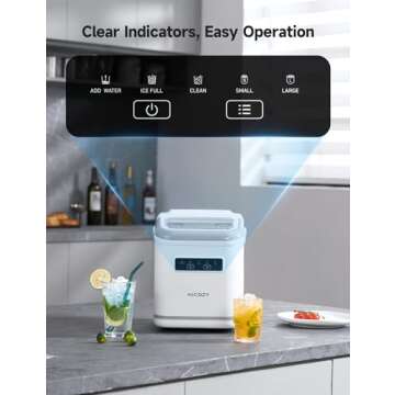 HiCOZY Portable Ice Maker - Ice in 6 Minutes!