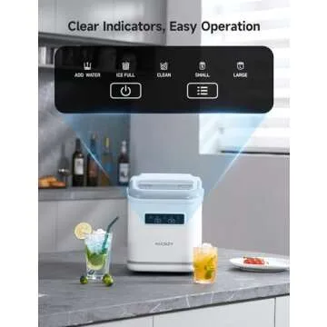 HiCOZY Portable Ice Maker - Ice in 6 Minutes!
