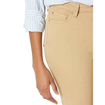 Amazon Essentials Women's Mid-Rise Skinny Jeans in Light Camel