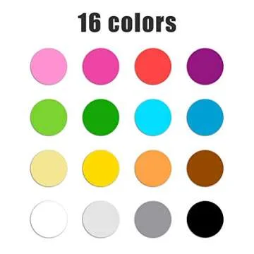 4480 Pcs 3/4" Round Color Coding Circle Dot Sticker Labels, 16 Colors for More Choices