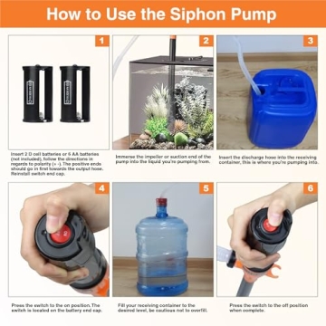 Jecatiy Battery Operated Fuel Transfer Pump - 2.2 GPM