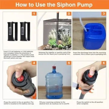 Jecatiy Battery Operated Fuel Transfer Pump - 2.2 GPM