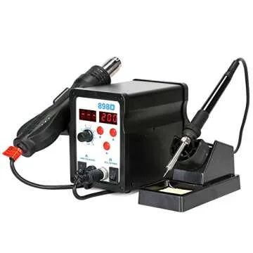 CREWORKS 2 in 1 SMD Soldering Iron & Hot Air Station