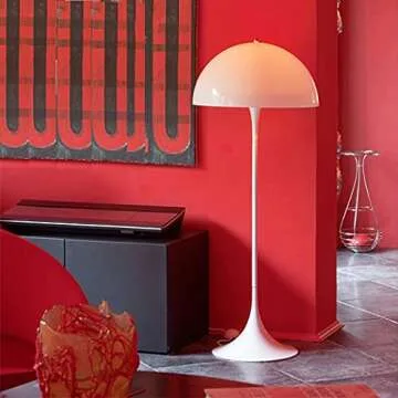 Bepuzz White Floor lamp Mushroom Table lamp Modern Tall Standing Lamp with Dimmable Mushroom lamp Fixture Bedroom Art Deco Lamp Study Living Room Dining Room Bedside Desk lamp ,E26/E27