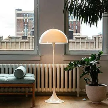 Bepuzz White Floor lamp Mushroom Table lamp Modern Tall Standing Lamp with Dimmable Mushroom lamp Fixture Bedroom Art Deco Lamp Study Living Room Dining Room Bedside Desk lamp ,E26/E27