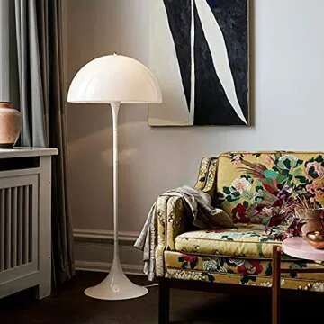 Bepuzz White Floor lamp Mushroom Table lamp Modern Tall Standing Lamp with Dimmable Mushroom lamp Fixture Bedroom Art Deco Lamp Study Living Room Dining Room Bedside Desk lamp ,E26/E27