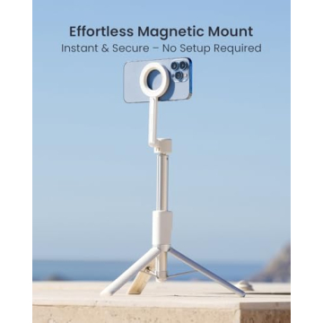 KraftGeek Magnetic Tripod for iPhone 64 In Portable Selfie Stick