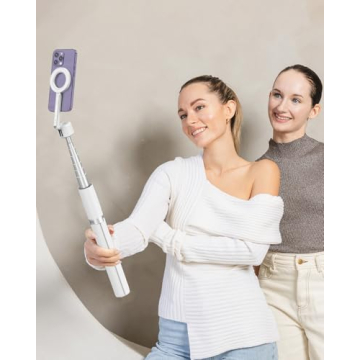 KraftGeek Magnetic Tripod for iPhone 64 In Portable Selfie Stick