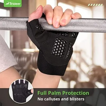 Trideer Breathable Workout Gloves for Weightlifting and More