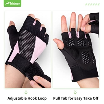Trideer Breathable Workout Gloves for Weightlifting and More