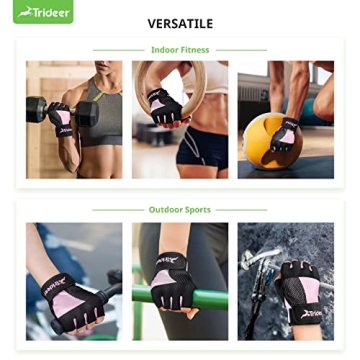 Trideer Breathable Workout Gloves for Weightlifting and More
